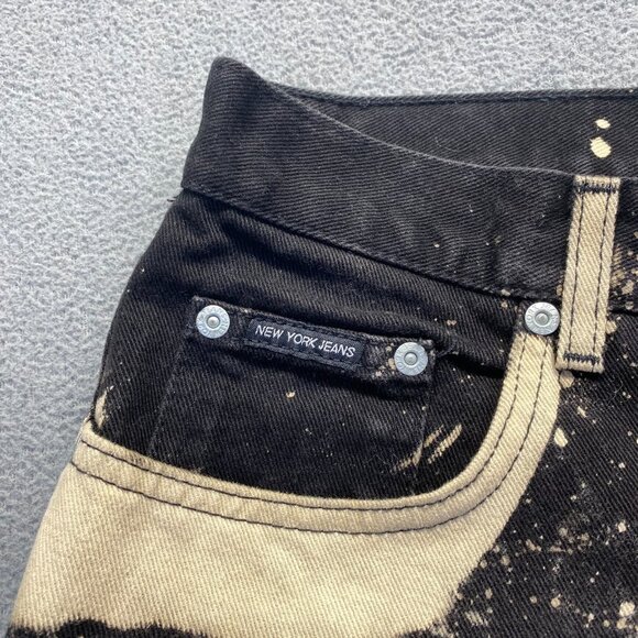 New York & Company Women's Boot Cut Black Jeans Dark Wash Stretch Size 14Petite - Picture 4 of 13